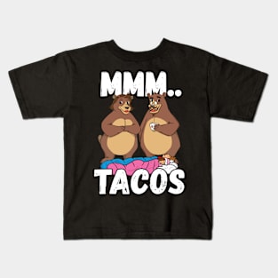 Camping Bears Love Taco Mmm.. Tacos Kids T-Shirt